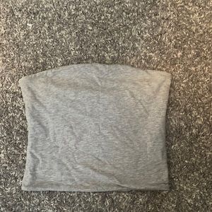 super soft grey tube top